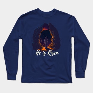 Easter Shirt Design: He Is Risen 1 Long Sleeve T-Shirt